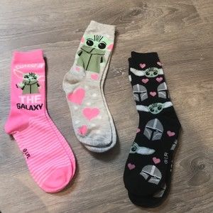 Grogu baby yoda mandolorian high Socks